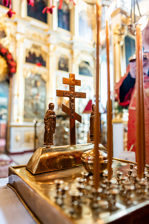 Божественная литургия в Успенском храме села Жилино г.о. Люберцы